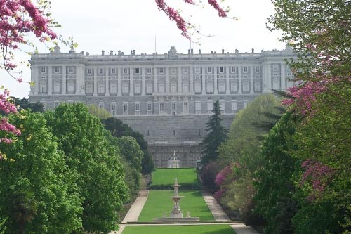 Palacio Real de Madrid. Fachada Oeste desde el Campo del Moro 
