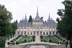 Vista frontal de La Granja de San Ildefonso