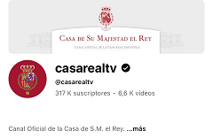 Canal YouTube Casa Su Majestad el Rey