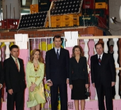 Los Príncipes, durante su visita