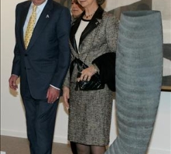 Sus Majestades los Reyes durante la inauguración de ARCO