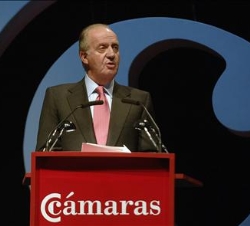 Don Juan Carlos, durante sus palabras
