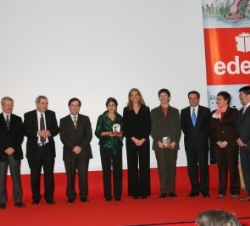Doña Cristina con los premiados