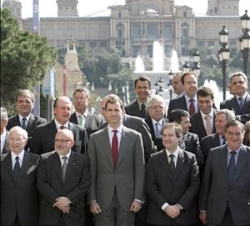Foto de Familia del Encuentro con los Miembros del Consejo de Administración y presidentes de los Salones de la Institución Ferial ?Fira Barcelona?