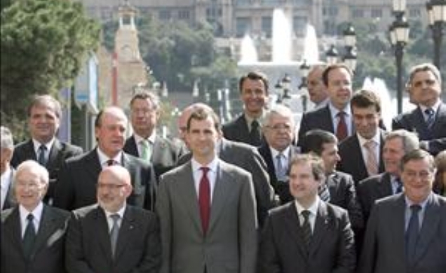 Foto de Familia del Encuentro con los Miembros del Consejo de Administración y presidentes de los Salones de la Institución Ferial ?Fira Barcelona?