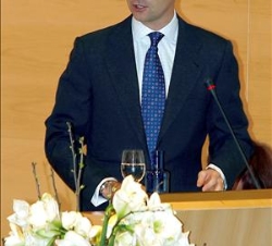 Don Felipe en un momento de su discurso