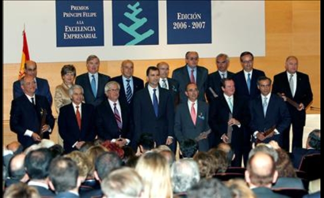 Foto de Familia de la XI edición de los Premios "Príncipe Felipe a la Excelencia Empresarial"