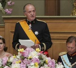 Su Majestad el Rey, durante sus palabras en la Cena de Gala