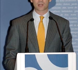 Don Felipe, durante sus palabras