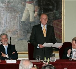 Su Majestad el Rey durante su intervención