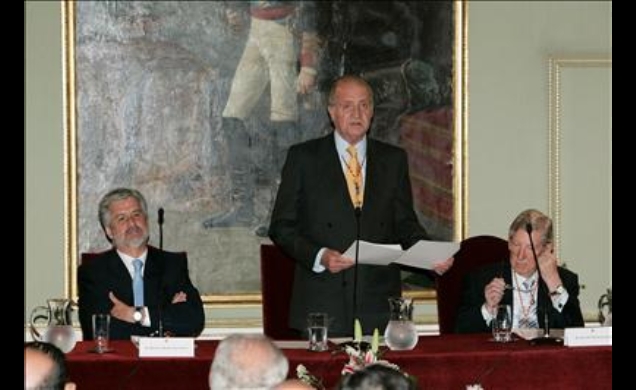 Su Majestad el Rey durante su intervención