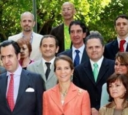 Los Duques de Lugo con la ministra de Cultura, Carmen Calvo, durante la inauguración oficial de PHotoEspaña 2007