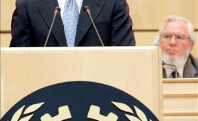 Don Felipe, durante su intervención
