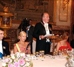 Don Juan Carlos durante su intervención
