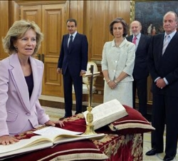 Promesa de la nueva ministra de Administraciones Públicas, Elena Salgado