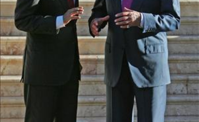 Su Majestad el Rey con el presidente del Gobierno, momentos antes del despacho