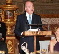 Don Juan Carlos durante su intervención