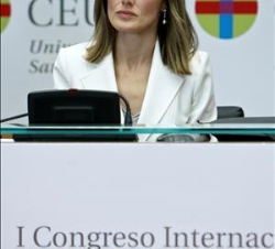 La Princesa de Asturias durante la clausura del Congreso