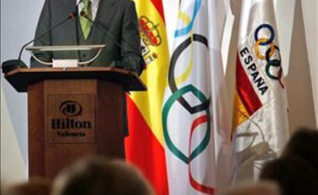 Su Majesad el Rey durante su intervención en la inauguración de la Asamblea General de los Comités Olímpicos Europeos