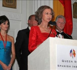 Doña Sofía, durante su intervención