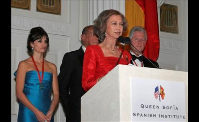 Doña Sofía, durante su intervención