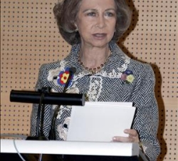 Su Majestad la Reina durante su intervención