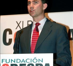 Don Felipe, durante sus palabras