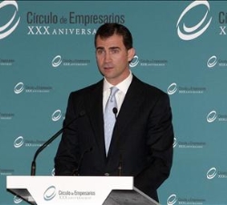 El Príncipe, durante sus palabras