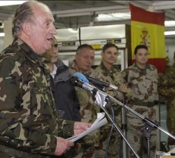 Don Juan Carlos, durante su brindis