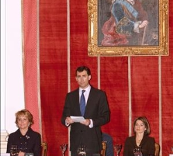 Don Felipe, durante sus palabras