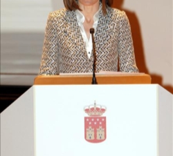 La Princesa de Asturias, durante sus palabras