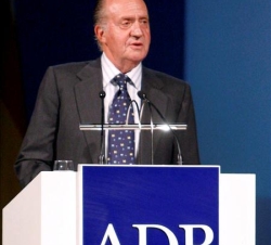 Don Juan Carlos, durante sus palabras