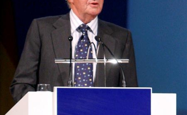 Don Juan Carlos, durante sus palabras