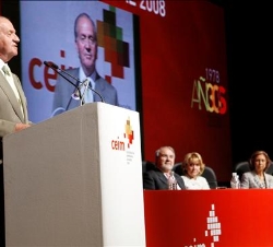 Don Juan Carlos, durante sus palabras