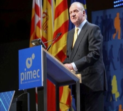 Don Juan Carlos durante su intervención