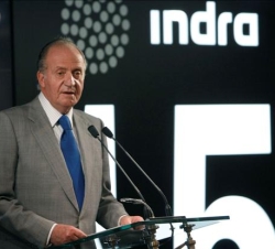 Don Juan Carlos durante su discurso