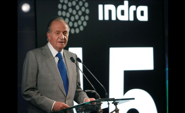Don Juan Carlos durante su discurso