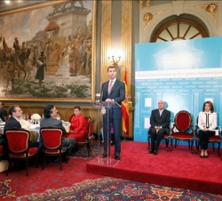 Don Felipe, durante sus palabras