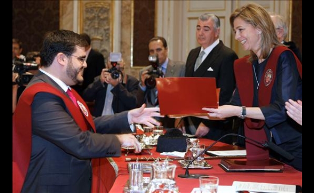 Su Alteza Real la Infanta Doña Cristina, durante la entrega de diplomas