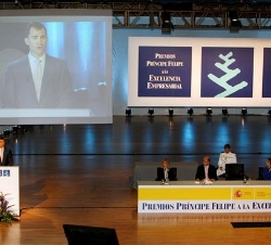 Don Felipe, durante sus palabras