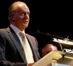 Don Juan Carlos, durante su discurso