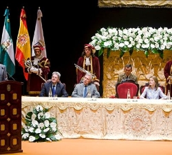 Su Alteza Real el Príncipe de Asturias durante su intervención
