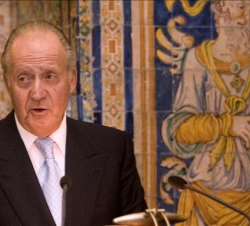 Don Juan Carlos durante su intervención