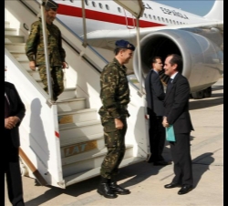 Su Alteza Real el Príncipe de Asturias a su llegada al Aeropuerto Internacional de Beirut