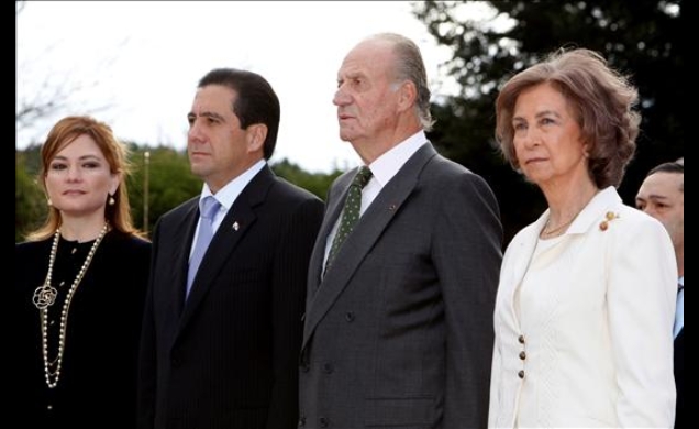 Los Reyes y el Presidente de Panamá y su esposa