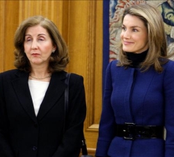 Su Alteza Real la Princesa de Asturias durante la audiencia a la representación de la Federación Española de Enfermedades Raras