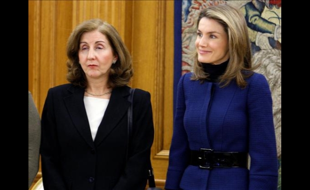 Su Alteza Real la Princesa de Asturias durante la audiencia a la representación de la Federación Española de Enfermedades Raras