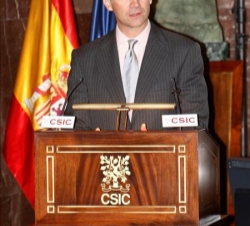 Don Felipe durante su intervención