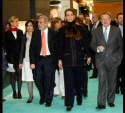 La Infanta Doña Elena durante su visita