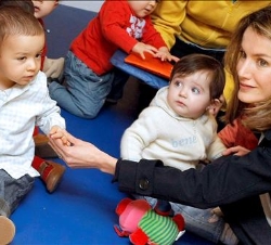 Su Alteza Real la Princesa de Asturias durante su recorrido por la instalaciones del Centro